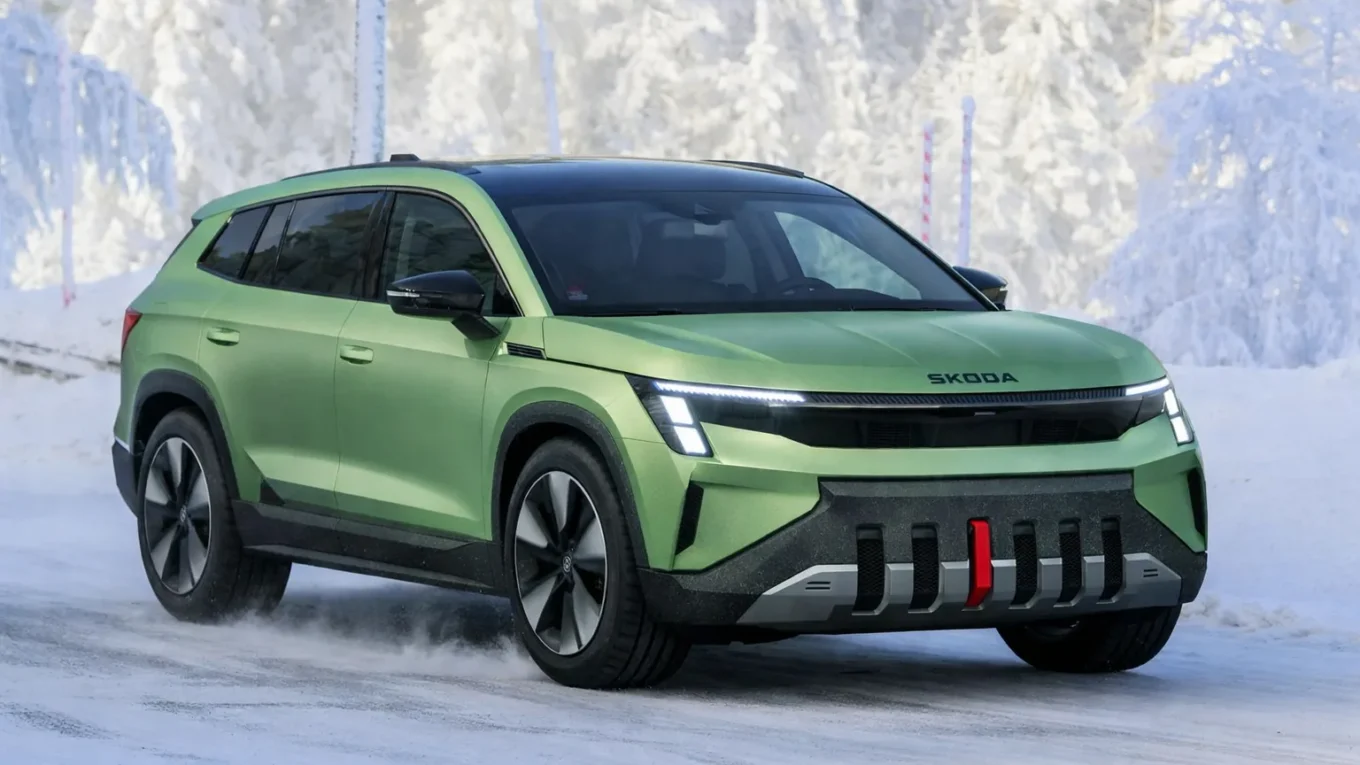 Škoda Peaq přistižena u polárního kruhu. Projíždějí se tady testovací prototypy