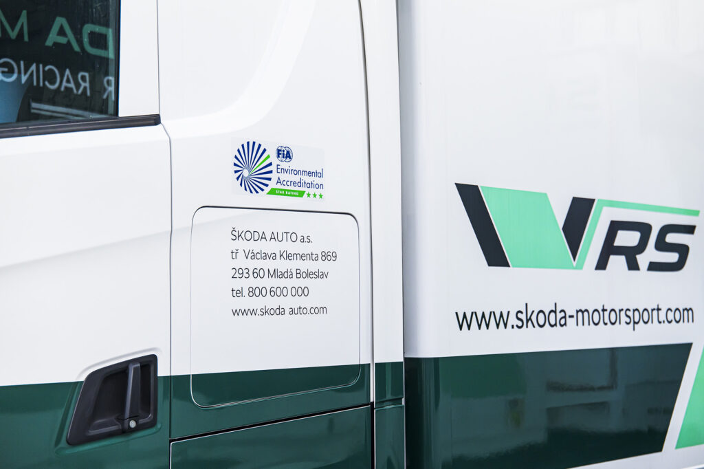 Škoda Motorsport dosáhla na nejvyšší environmentální akreditaci FIA